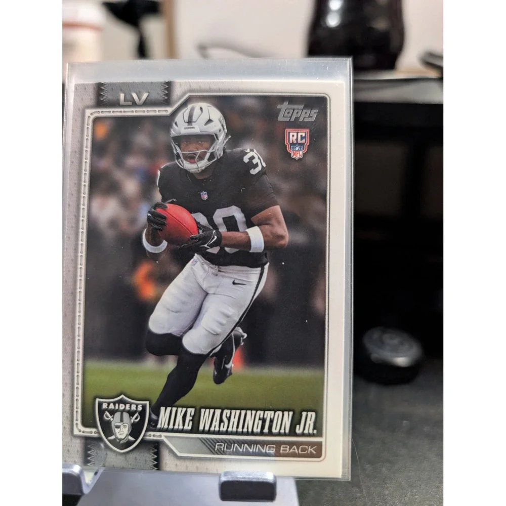 Mike Washington Jr Las Vegas Raiders Topps RC Rookie Card Running Back NFL